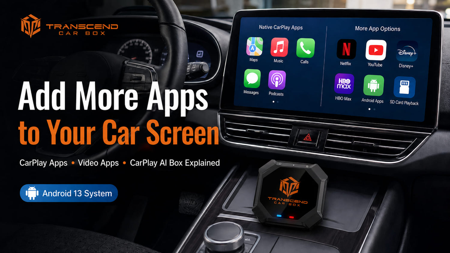 How to add apps to Apple CarPlay with Transcend Car Box
